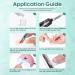 Modelones Slip Solution Nail Forms Set - 120 Nail Shapes 120ml Slip Solution 5 Nagel Clips Crystal Cups & Dual-Ended Tool for Polygel Extensions - Perfect for Artificial Nail Design - Buy Online on GoSupps.com