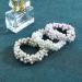 Brinie Pearl Champagne Hair Ties - Pack of 3 Elastic Scrunchies for Women and Girls - Buy Online on GoSupps.com