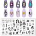 NICENEEDED 6 * 12cm Starry Star Moon Design Nail Stamping Plate Tarot Theme Holiday Nail Stamping templates for Acrylic nail Stainless Steel Nail Nail Art Tools for DIY Making Style 1 - Buy Online on GoSupps.com
