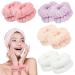 Shintop 8 Pieces Face Wash Bracelets Purple White Lotus Pink Adzuki Red
