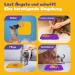Buy Oouipets XXL Lick Mat for Dogs & Cats - 2 Pack 25x25cm Odorless Stress Relief Gadget with 168 Suction Cups - Easy to Clean & Fun in Violet and Yellow - Buy Online on GoSupps.com