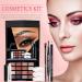 Eyeshadow Kit Portable Makeup Kit with Eyeshadow Eye Liner & Mascara | Long Lasting Waterproof Eyeshadow Palette for Women/Set - Buy Online on GoSupps.com