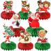 8 Pieces Christmas Honeycomb Centerpieces Victorian Christmas Themed Cake Balls