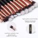 MSQ Custom Eye Make-up Brush Set | Personalized 12-Piece Engraved Rose Gold Set for Eyeshadow Eyebrows & Eyeliner | Perfect Gift - Buy Online on GoSupps.com