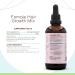 HerbEra Female Hair Growth Mix B120 Alcohol-Free Extract Tincture, Concentrated Liquid Drops Rosemary Leaf, Eleuthero Root, Stinging Nettle Root, Horsetail Herb, Reishi Mushroom, Brahmi Herb. 4 Fl Oz 4 Fl Oz (Pack of 1) - Buy Online on GoSupps.com