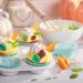 100 Pcs Edible Wafer Paper Sheets Realistic Leaves Edible Rice Paper Cake Decorations Coloured Rice Paper Edible Wafer Paper Cupcake Toppers for Baby Shower Wedding Birthday Party Green - Buy Online on GoSupps.com