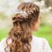Bridal Flower Wedding Hair Comb Clip - Crystal Vine Pearl Headpiece for Bride & Bridesmaids - Rhinestone Hair Piece for Wedding, Prom & Parties (Silver/White) - Buy Online on GoSupps.com