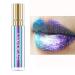 Maydear Chameleon Lipstick Long Lasting Waterproof Colourful Diamond Shimmer Lip Gloss for Women Girls Makeup kit - Blue Purple #4