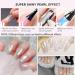 BISHENGYF Pearl Chrome Nail Powder - Super Pearl Effect for Stunning Nail Art | Transparent Clear Ice Shimmer Glazed Donut Nail Powder - Perfect for DIY and Salon Use - Buy Online on GoSupps.com