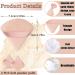Soft Velour Triangle Powder Puffs - 2 Pack | Reusable Makeup Sponge for Face & Body - Flesh - Buy Online on GoSupps.com