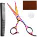 Lictin Hairdressing Scissors Set - Professional Stainless Steel Barber Scissors with Comb, 6 Inch Sharp Razor Hairdresser Shears for Salon & Barbers - 2PCS - Buy Online on GoSupps.com