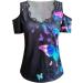 Women's Black Lace V Neck Tank Top - Floral Printed Sleeveless Blouse - XX-Large - Buy Online on GoSupps.com