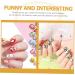 minkissy 2 Sets Children's Nail Art Toys Fingernail Kit Nail Art Kit for Girl Nail Kit for Nail Manicure Kit Nail Tips for Nail Tool Kit Nail Polish Make up 3d Plastic - Buy Online on GoSupps.com