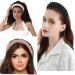 TRIXES Pink Beaded Headband - Women's Fashion Accessory - Pearl Beaded - Buy Online on GoSupps.com