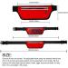 KEGE Reflective Running Belt Fanny Pack - Bounce Free, Water Resistant, Lightweight Waist Pack for Gym Phone Holder - Carbon Black - Buy Online on GoSupps.com