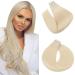 Elailite tape extensions real hair for complete hair extension adhesive tape remy smooth human hair 40 tresse 22 inches (55cm) 100g #60 platinum blonde