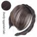 Bangs Hair Clip Bang Hair Bands Front Hair Bangs Fringe Hair Extensions Synthetic Fake Bangs Hair Neat Fringe Bangs with Double Row Braids Headband for Women Girls Bangs Clip in Hair (Color : Dark br Dark brown - Buy Online on GoSupps.com