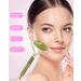 EUASOO Jade Roller and Gua Sha Set - 100% Natural Beauty Tools for Face, Eyes, Neck, and Body - Anti-Aging Massage Treatment - Buy Online on GoSupps.com