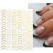 3D Geometry Decoration Striping Tape Decals Nail Sticker Nail Art Striping Tape(gold) - Buy Online on GoSupps.com