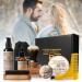 SEFUDUN 5-in-1 Beard Grooming Kit for Men Moustache Treatment Set Including Beard Oil (30ml) Beard wax(30g) Beard Brush Wood Beard Comb Gift Box for Styling Shaping Growth - Buy Online on GoSupps.com