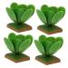 Zerodeko 4pcs Cabbage Model Office Ornament Tiny Foods Miniature Mini Vegetables for Dolls Plants 1 12 Scale Miniatures Food Kitchen Model Toys Child Ornaments Desktop Plastic Green 6.5X5.5X5.5CM
