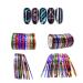 42 Color Nail Art Striping Tape Lines Kit Multi -Colored Rolls Striping Tape Line Matte Texture Klebstift Mermaid Candy Color Striping Tape Line for Nail Art