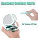 Rechargeable LED Compact Mirror with 1x10x Magnification | Dimmable Handheld Makeup Mirror for Travel - Gifts for Girls - Buy Online on GoSupps.com