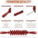 Liitrton Manual Wooden Fascia Roller - Trigger Point Relief for Sore Muscles & Cellulite (Red) | International Shipping - Buy Online on GoSupps.com