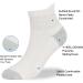Athlemo Bamboo Diabetic Socks 6 Pairs - No-Binding Ankle White - Men & Women (Size 10-13) - Buy Online on GoSupps.com