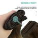 Youngsee Real Hair Balayage Extensions - 55cm Brown & Blonde Wefts | Double Brown Weaving | 100g #2/6/24 - Buy Online on GoSupps.com