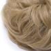 Short Messy Hair Bun Scrunchie in Ash/Blond - 35g Hairpiece Updo Ribbon Ponytail Extensions - Buy Online on GoSupps.com