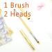 Lea-Shall Double-Sided Ombre/French Nail Brush Set - 2 Heads for Gel Polish Nail Art & UV Nails - Perfect for DIY Nail Designs - Buy Online on GoSupps.com