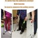 Crutch Folding Elbow Soft Grip Crutches Adjustable 10 Height Slip Resistant Mobility Aid for Elderly Arm Cuff Crutch Foldable Crutch for Handicapped Disabled Adults - Buy Online on GoSupps.com