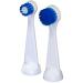 Cybersonic3 Compact and Deluxe Replacement Brush Heads 2 Pack Compatible With All Cybersonic Electric Toothbrushes (1 Compact 1 Deluxe)
