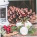 LIFKICH Wedding Candle Wreath Flower Ball Candle Holder Flowers Ring Silk Flower White Candle Rings Wreaths White 28.00X28.00X8.00CM - Buy Online on GoSupps.com