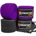 Meister Elite Premium Adult Hand Wraps 180 for MMA & Boxing - 2 Pairs with Mesh Bag - Black & Royal Purple - Buy Online on GoSupps.com