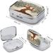 Pill Box Tree Printed - 2 Compartment Medicine Organizer Decorative Metal Portable Pill Case for Pocket & Purse - Buy Online on GoSupps.com