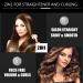 Buy 2 in 1 Hair Straightener & Curling Iron | Adjustable Temp Auto-Off Dual Voltage - Perfect for International Shipping - Buy Online on GoSupps.com