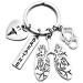 RT Respiratory Therapist Keychain RT Keychain Respiratory Therapy Gift Lung Keychain Lung Specialist Keychain Stethoscope Anatomical Lung Breathe Pulmonary Respiratory Care Lung Disease