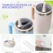 40 oz Tumbler Flip Straw Lid Replacement fit for Stanley Cup Flip Spill Stopper Lids Reusable Tumbler Cover Dustproof Tumbler Cover for Stanley Quencher HydroJug Traveler Dark Blue -1pcs - Buy Online on GoSupps.com