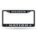 Rico Industries NFL Las Vegas Raiders Standard Chrome License Plate Frame , 6 x 12.25"