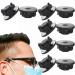Fik mask holder (10 pieces) elastic mask holder to relieve the ears over the neck and back of the head slippery mask extension to extend the mouth protection holder (rapanda) black