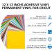 Lya Vinyl 65 Pack Permanent Self Adhesive Sheets for Cricut - Outdoor Party Decoration Sticker DIY Mug Car Decal - Multi Glossy Vinyl - Buy Online on GoSupps.com