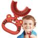 U-Shaped Toothbrush for Kids | Cartoon Tiger Design | Soft Silicone Brush Head for Full Mouth Cleaning - Perfect Training Manual Toothbrush - Buy Online on GoSupps.com