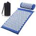 Tesion Acupressure Mat and Pillow Set Massager Cushion Ideal for Back/Neck Pain Relief and Muscle Relaxation Relieves Stress and Sciatic Pain. Bule