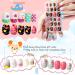 Kalolary Kids Rainbow Press-On Nails 4 Box Set with Nail Glue & Stickers | Short & Full Cover Artificial Nail Tips for Girls - Buy Online on GoSupps.com