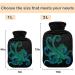 Naanle Watercolor Hot Water Bottle with Cover 1L Transparent Heat Therapy for Bed Hands & Feet | Pain Relief & Warmth - Buy Online on GoSupps.com