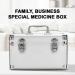 WHYATT Medicine Lock Box - Secure Aluminum Storage for Medications | 17.7x10.6x10.6in with Key | International Shipping Available - Buy Online on GoSupps.com