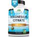 Magnesium Citrate 400 mg - High Potency Elemental Magnesium Essential Mineral for Heart  Muscle  & Digestion Support   Non-GMO - 120 Tablets