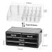 HBlife Acrylic Makeup Organizer - 2 Piece Clear Cosmetic Storage Set for Vanity and Bathroom - Buy Online on GoSupps.com
